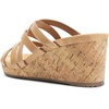 image:imageDREAM PAIRS Dressy Wedge Sandals for Women Casual Summer Comfort Cork Strappy Platform Slides SandalsNude