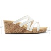 image:imageDREAM PAIRS Dressy Wedge Sandals for Women Casual Summer Comfort Cork Strappy Platform Slides SandalsWhite