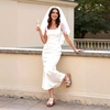 image:imageDREAM PAIRS Dressy Wedge Sandals for Women Casual Summer Comfort Cork Strappy Platform Slides SandalsWhite