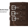 image:imageDREAM PAIRS Foldover Knee High Boots Comfort Low Chunky Heel Slouchy Boot Stylish Buckle Long Tall Fashion Boots for WomenDark Brown