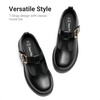 image:imageDREAM PAIRS Girls Mary Jane Dress Shoes School Uniform TStrap Loafers Platform Chunky Heel Closed Toe FlatsBlack