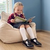 image:imageDREAM PAIRS Girls Mary Jane Shoes  Toddler School Uniform Dress Shoes Wide Toe Ballet Flats for Little KidsAll Black