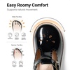 image:imageDREAM PAIRS Girls Mary Jane Shoes  Toddler School Uniform Dress Shoes Wide Toe Ballet Flats for Little KidsAll Black