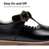 image:imageDREAM PAIRS Girls Mary Jane Shoes  Toddler School Uniform Dress Shoes Wide Toe Ballet Flats for Little KidsBlack