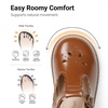 image:imageDREAM PAIRS Girls Mary Jane Shoes  Toddler School Uniform Dress Shoes Wide Toe Ballet Flats for Little KidsBrown