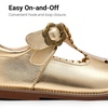 image:imageDREAM PAIRS Girls Mary Jane Shoes  Toddler School Uniform Dress Shoes Wide Toe Ballet Flats for Little KidsGold