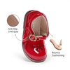 image:imageDREAM PAIRS Girls Mary Jane Shoes  Toddler School Uniform Dress Shoes Wide Toe Ballet Flats for Little KidsRed