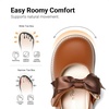 image:imageDREAM PAIRS Girls Mary Jane Shoes  Toddler School Uniform Dress Shoes Wide Toe Ballet Flats with Detachable Bow for Little KidsBrown