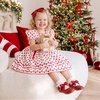 image:imageDREAM PAIRS Girls Mary Jane Shoes  Toddler School Uniform Dress Shoes Wide Toe Ballet Flats with Detachable Bow for Little KidsRed