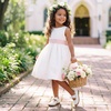 image:imageDREAM PAIRS Girls Mary Jane Shoes  Toddler School Uniform Dress Shoes Wide Toe Ballet Flats with Detachable Bow for Little KidsWhite
