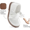 image:imageDREAM PAIRS Girls Mary Jane Shoes  Toddler School Uniform Dress Shoes Wide Toe Ballet Flats with Detachable Bow for Little KidsWhite