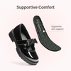 image:imageDREAM PAIRS Girls School Shoes Uniform Mary Jane Dress Platform Chunky Oxford Pumps with Bow for Toddler Little Big KidDark Black