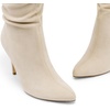 image:imageDREAM PAIRS Knee High Boots for Women Pointed Toe Stiletto High Heel Slouchy Suede with Side Zipper Tall Fashion BootsBeigesuede