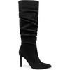 image:imageDREAM PAIRS Knee High Boots for Women Pointed Toe Stiletto High Heel Slouchy Suede with Side Zipper Tall Fashion BootsBlacksuede