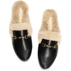 image:imageDREAM PAIRS Mules for Women Flats Comfortable Buckle Mules Slip on Slides Backless Loafers ShoesBlackfur