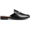 image:imageDREAM PAIRS Mules for Women Flats Comfortable Buckle Mules Slip on Slides Backless Loafers ShoesBlackpu