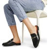 image:imageDREAM PAIRS Mules for Women Flats Comfortable Buckle Mules Slip on Slides Backless Loafers ShoesBlackpu