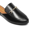 image:imageDREAM PAIRS Mules for Women Flats Comfortable Buckle Mules Slip on Slides Backless Loafers ShoesBlackpu