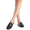image:imageDREAM PAIRS Mules for Women Flats Comfortable Buckle Mules Slip on Slides Backless Loafers ShoesBlacksnake