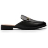 image:imageDREAM PAIRS Mules for Women Flats Comfortable Buckle Mules Slip on Slides Backless Loafers ShoesBlacksnake