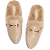 image:imageDREAM PAIRS Mules for Women Flats Comfortable Buckle Mules Slip on Slides Backless Loafers ShoesNudefur