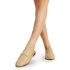image:imageDREAM PAIRS Mules for Women Flats Comfortable Buckle Mules Slip on Slides Backless Loafers ShoesNudepu