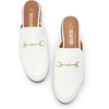 image:imageDREAM PAIRS Mules for Women Flats Comfortable Buckle Mules Slip on Slides Backless Loafers ShoesWhitepu