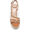 image:imageDREAM PAIRS Strappy Espadrille Platform Wedge Sandals for Women Dressy Summer Comfortable Open Toe Sandals with Cushioned Insole and Ankle Strap BuckleCamel