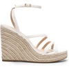 image:imageDREAM PAIRS Strappy Espadrille Platform Wedge Sandals for Women Dressy Summer Comfortable Open Toe Sandals with Cushioned Insole and Ankle Strap BuckleWhite