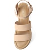 image:imageDREAM PAIRS Strappy Espadrille Platform Wedge Sandals for Women Dressy Summer Comfortable Open Toe Sandals with Cushioned Insole and Ankle Strap BuckleNudenubuck