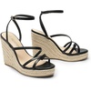 image:imageDREAM PAIRS Strappy Espadrille Platform Wedge Sandals for Women Dressy Summer Comfortable Open Toe Sandals with Cushioned Insole and Ankle Strap BuckleBlack
