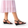 image:imageDREAM PAIRS Strappy Wrapped Dressy Wedge Sandals Comfortable Ankle Strap Open Toe Evening Dress Wedding Dance Summer ShoesBlacknubuck