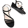 image:imageDREAM PAIRS Strappy Wrapped Dressy Wedge Sandals Comfortable Ankle Strap Open Toe Evening Dress Wedding Dance Summer ShoesBlacknubuck