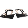 image:imageDREAM PAIRS Strappy Wrapped Dressy Wedge Sandals Comfortable Ankle Strap Open Toe Evening Dress Wedding Dance Summer ShoesBlacknubuck