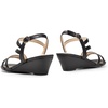 image:imageDREAM PAIRS Strappy Wrapped Dressy Wedge Sandals Comfortable Ankle Strap Open Toe Evening Dress Wedding Dance Summer ShoesBlackpu