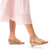 image:imageDREAM PAIRS Strappy Wrapped Dressy Wedge Sandals Comfortable Ankle Strap Open Toe Evening Dress Wedding Dance Summer ShoesGoldglitter
