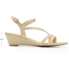 image:imageDREAM PAIRS Strappy Wrapped Dressy Wedge Sandals Comfortable Ankle Strap Open Toe Evening Dress Wedding Dance Summer ShoesGoldglitter