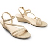 image:imageDREAM PAIRS Strappy Wrapped Dressy Wedge Sandals Comfortable Ankle Strap Open Toe Evening Dress Wedding Dance Summer ShoesGoldglitter