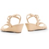 image:imageDREAM PAIRS Strappy Wrapped Dressy Wedge Sandals Comfortable Ankle Strap Open Toe Evening Dress Wedding Dance Summer ShoesNudenubuck