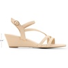 image:imageDREAM PAIRS Strappy Wrapped Dressy Wedge Sandals Comfortable Ankle Strap Open Toe Evening Dress Wedding Dance Summer ShoesNudenubuck