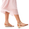 image:imageDREAM PAIRS Strappy Wrapped Dressy Wedge Sandals Comfortable Ankle Strap Open Toe Evening Dress Wedding Dance Summer ShoesNudenubuck
