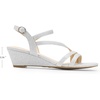 image:imageDREAM PAIRS Strappy Wrapped Dressy Wedge Sandals Comfortable Ankle Strap Open Toe Evening Dress Wedding Dance Summer ShoesSilverglitter