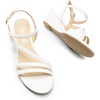 image:imageDREAM PAIRS Strappy Wrapped Dressy Wedge Sandals Comfortable Ankle Strap Open Toe Evening Dress Wedding Dance Summer ShoesWhitepu