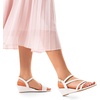 image:imageDREAM PAIRS Strappy Wrapped Dressy Wedge Sandals Comfortable Ankle Strap Open Toe Evening Dress Wedding Dance Summer ShoesWhitepu