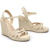 image:imageDREAM PAIRS Wedge Sandals for Women Dressy Summer Platform Espadrille Strappy Casual Braided Heels Comfortable with Open Toe and Ankle StrapBeigeraffia