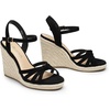 image:imageDREAM PAIRS Wedge Sandals for Women Dressy Summer Platform Espadrille Strappy Casual Braided Heels Comfortable with Open Toe and Ankle StrapBlacksuede
