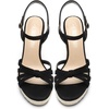 image:imageDREAM PAIRS Wedge Sandals for Women Dressy Summer Platform Espadrille Strappy Casual Braided Heels Comfortable with Open Toe and Ankle StrapBlacksuede