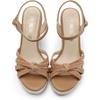 image:imageDREAM PAIRS Wedge Sandals for Women Dressy Summer Platform Espadrille Strappy Casual Braided Heels Comfortable with Open Toe and Ankle StrapBrownraffia