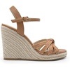 image:imageDREAM PAIRS Wedge Sandals for Women Dressy Summer Platform Espadrille Strappy Casual Braided Heels Comfortable with Open Toe and Ankle StrapBrownraffia