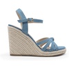 image:imageDREAM PAIRS Wedge Sandals for Women Dressy Summer Platform Espadrille Strappy Casual Braided Heels Comfortable with Open Toe and Ankle StrapDenim Bluedenim